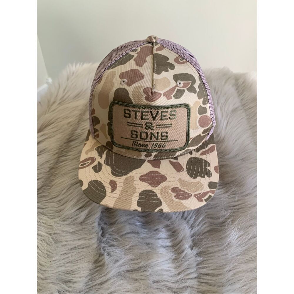 STEVES & SONS SINCE 1866 Camo Hat SnapBack Adjustable